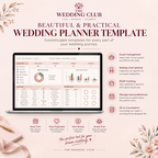 Ultimate Wedding Planner Spreadsheet | Wedding Budget, Guest List, Timeline & Checklist