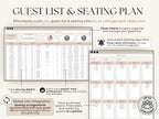 Ultimate Wedding Planner Spreadsheet | Wedding Budget, Guest List, Timeline & Checklist