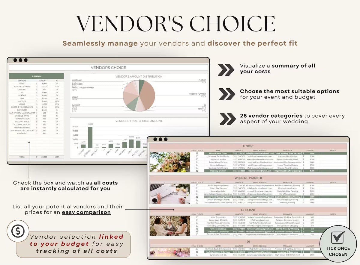 Ultimate Wedding Planner Spreadsheet | Wedding Budget, Guest List, Timeline & Checklist