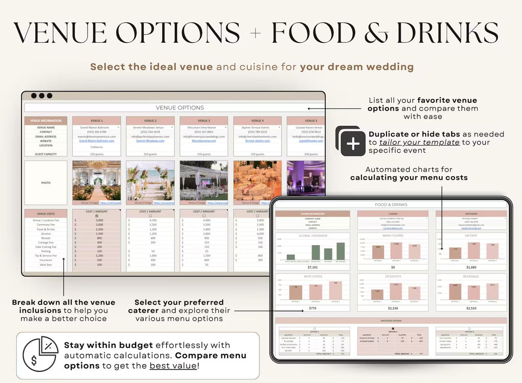 Ultimate Wedding Planner Spreadsheet | Wedding Budget, Guest List, Timeline & Checklist